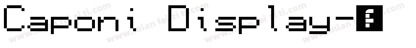 Caponi Display字体转换